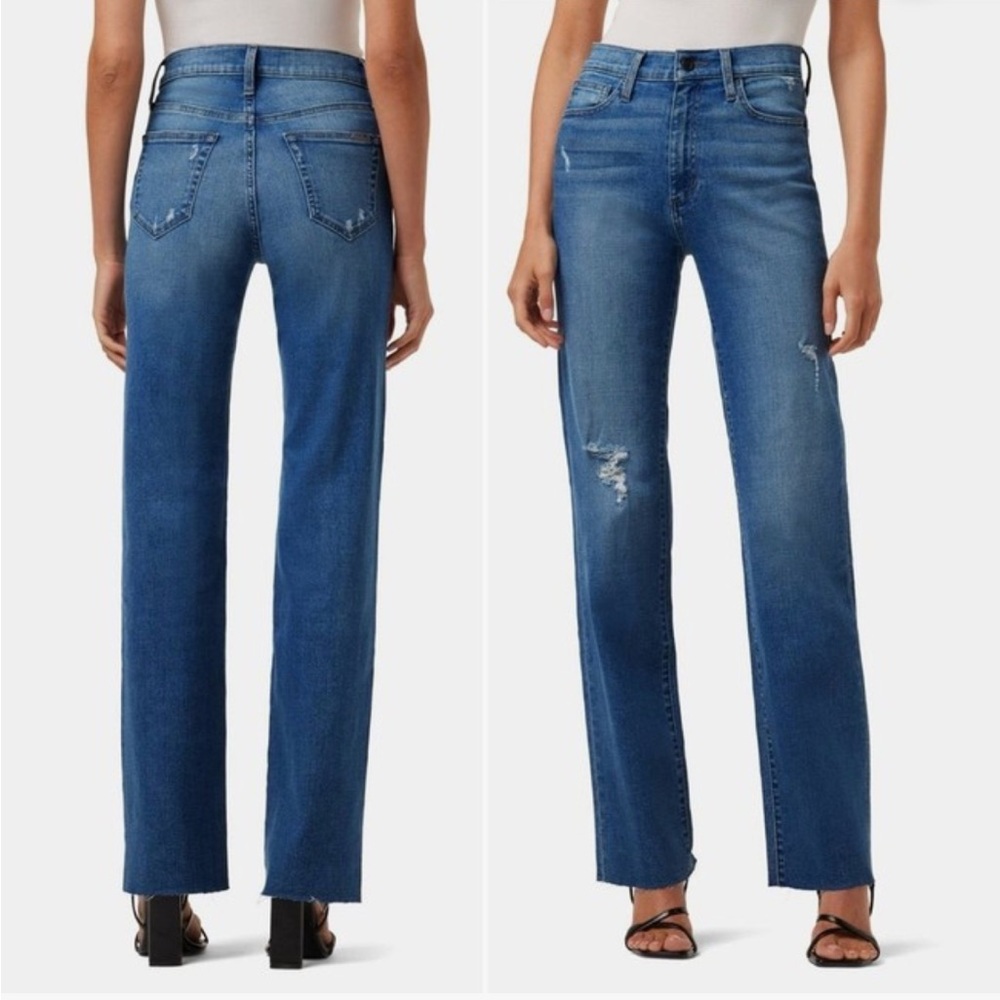 Joe's Jeans Women's Straight Leg Blue Denim: Distressed Belenos NWT - Picture 2 of 7